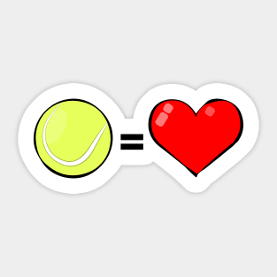 Tennis Is Love Sticker